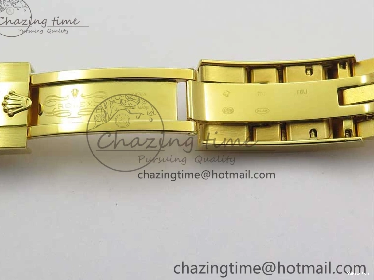 LN A2836 YG Dial Best Edition Wrapped Wrapped Bracelet Submariner Black 116618 D1F YG on 0207